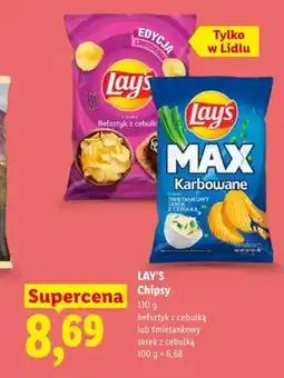 Lidl Chipsy Lay's befsztyk z cebulką oferta