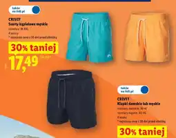 Lidl Szorty kąpielowe męskie CRIVIT oferta