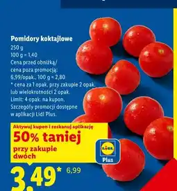 Lidl Pomidory koktajlowe oferta