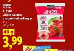 Lidl Chipsy jabłkowe o smaku truskawkowym Alesto oferta