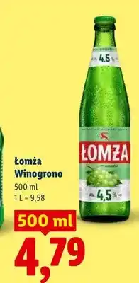 Lidl Piwo Łomża Winogrono oferta