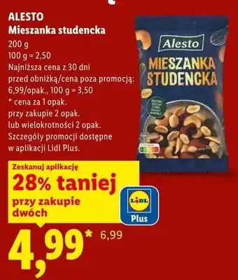 Lidl Mieszanka studencka Alesto oferta