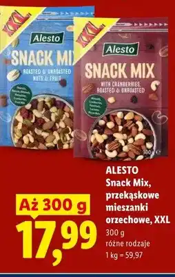 Lidl Przekąskowa mieszanka orzechowa Snack Mix Alesto XXL oferta