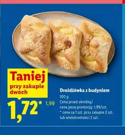 Lidl Drożdżówka z budyniem oferta