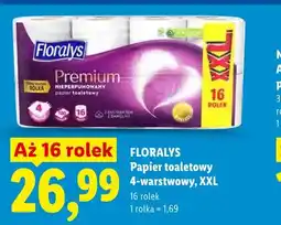 Lidl Papier toaletowy 4-warstwowy Floralys Premium XXL oferta