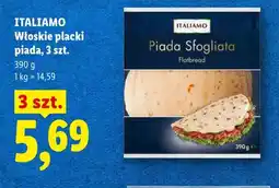 Lidl Włoskie placki piada ITALIAMO 3-pak oferta