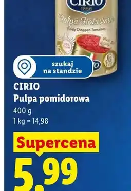 Lidl Pulpa pomidorowa CIRIO oferta