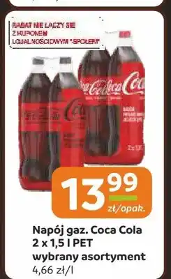 Społem Częstochowa Napój gazowany Coca Cola 2-pak 1,5l PET oferta