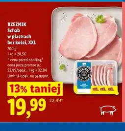 Lidl Schab w plastrach bez kości XXL Rzeźnik oferta