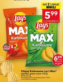 Lewiatan Chipsy Karbowane Lay's Max paprika oferta
