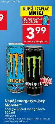 Lewiatan Napój energetyzujący Monster energy oferta