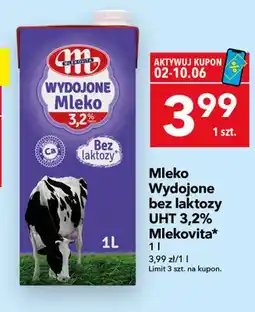 Lewiatan Mleko Wydojone bez laktozy UHT 3,2% Mlekovita oferta