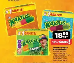Netto Lody na patyku Kaktus Classic Nestlé 9-pak oferta