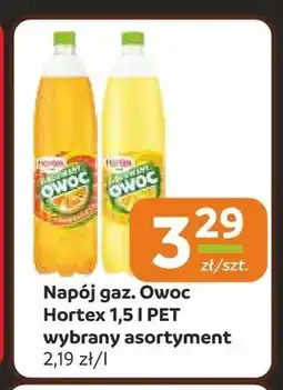 Społem Częstochowa Napój gazowany Owoc Hortex 1,5l PET oferta