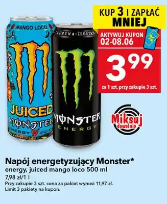 Napój energetyzujący Monster energy