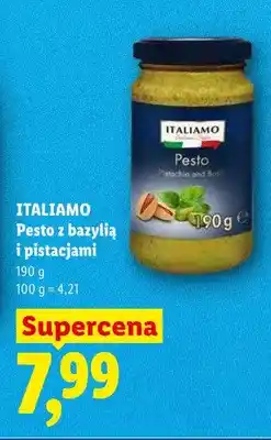 Lidl Pesto z bazylią i pistacjami ITALIAMO oferta