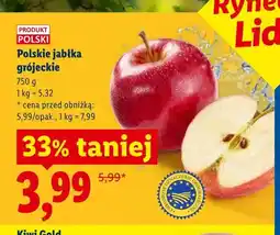 Lidl Polskie jabłka grójeckie oferta