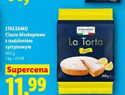 Lidl Ciasto biszkoptowe z nadzieniem cytrynowym Italiamo oferta