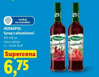 Lidl Syrop z witaminami HERBAPOL Grenadyna oferta