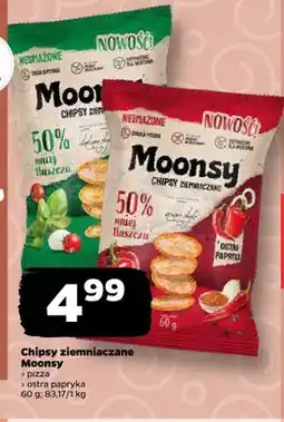 Netto Chipsy ziemniaczane Moonsy pizza oferta