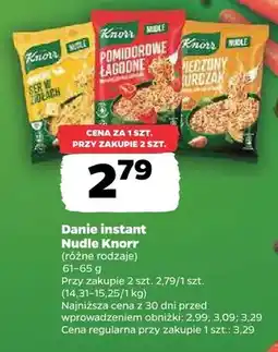 Netto Danie instant Nudle Knorr ser w ziołach oferta