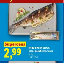Lidl Łosoś pacyficzny tusza Targ Rybny Lidla oferta