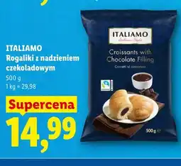 Lidl Rogaliki z nadzieniem czekoladowym Italiamo oferta