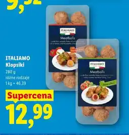 Lidl Klopsiki z nadzieniem z pomidorów i bazylii ITALIAMO oferta
