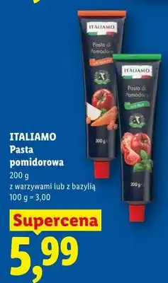 Lidl Pasta pomidorowa z warzywami ITALIAMO oferta