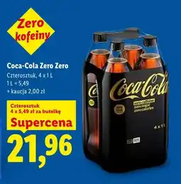 Lidl Napój gazowany Coca-Cola Zero Zero 4-pak oferta