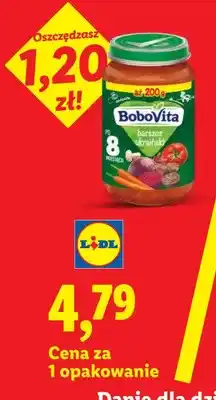 Lidl Danie dla dzieci barszcz ukraiński po 8m-cu Bobovita oferta