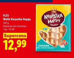Lidl Wafle Karpatka Happy kokosowe Flis oferta