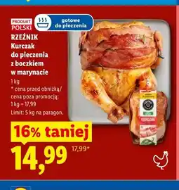 Lidl Kurczak do pieczenia z boczkiem w marynacie Rzeźnik oferta