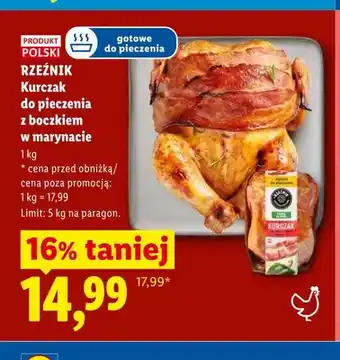 Lidl Kurczak do pieczenia z boczkiem w marynacie Rzeźnik oferta