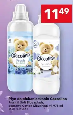 Lewiatan Płyn do płukania tkanin Coccolino Fresh & Soft Blue splash oferta