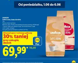 Lidl Kawa ziarnista Caffé Crema Classico Lavazza oferta