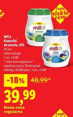 Lidl Kapsułki do prania Mill XXL oferta