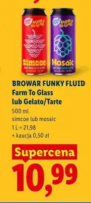 Lidl Piwo Funky Fluid Farm To Glass Simcoe oferta