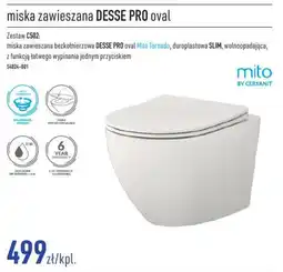 Cersanit Mito miska zawieszana desse pro oval oferta
