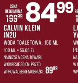 Drogerie Natura Calvin Klein IN2U Woda toaletowa oferta