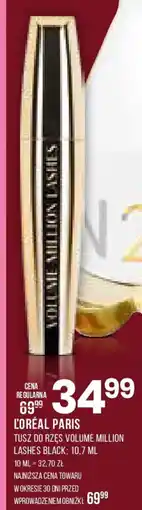 Drogerie Natura LOréal Paris Tusz do rzęs Volume Million Lashes Black oferta