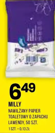 Drogerie Natura Milly Nawilżany papier toaletowy o zapachu lawendy oferta
