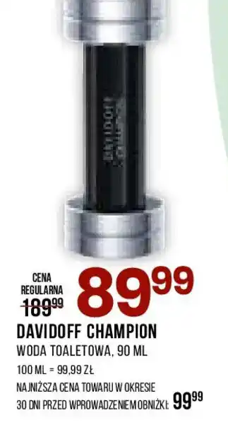Drogerie Natura Davidoff champion Woda toaletowa oferta