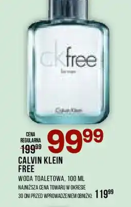 Drogerie Natura Calvin klein free Woda toaletowa oferta