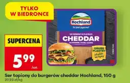 Biedronka Ser topiony do burgerów cheddar Hochland oferta