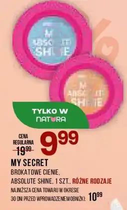 Drogerie Natura My Secret Brokatowe cienie Absolute Shine oferta