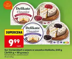 Biedronka Ser Camembert z sosem w saszetce Delikate oferta