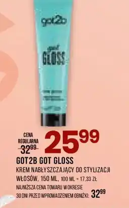Drogerie Natura Got2b Got Gloss Krem nabłyszczający do stylizacji włosów oferta