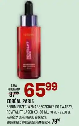 Drogerie Natura LOréal Paris Serum przeciwzmarszczkowe do twarzy Revitalift Laser X3 oferta