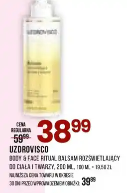 Drogerie Natura Uzdrowisco Body & Face Ritual Balsam rozświetlający do ciała i twarzy oferta